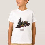 Motorlocomotief, afbeelding van cartoon t-shirt (Voorkant)