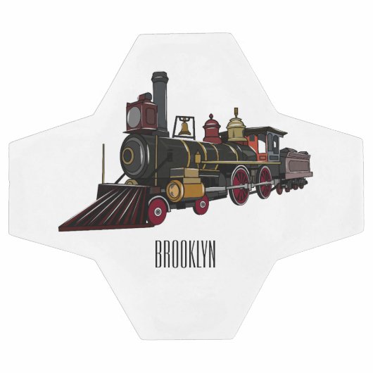 Motorlocomotief, afbeelding van cartoon voetbal (Enkel)