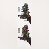 Motorlocomotief, afbeelding van cartoon yogamat (Achterkant)