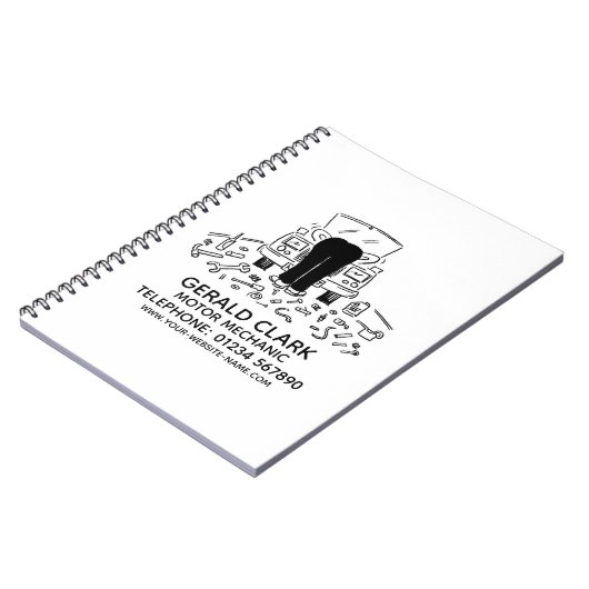 Motormechanisch Notitieboek (Linkerzijde)