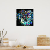 Motormotor benzine poster (Keuken)