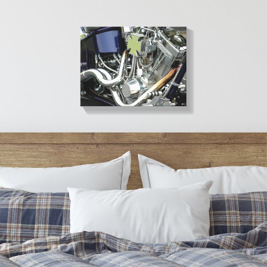 Motormotor Canvas Afdruk (Insitu (Slaapkamer))