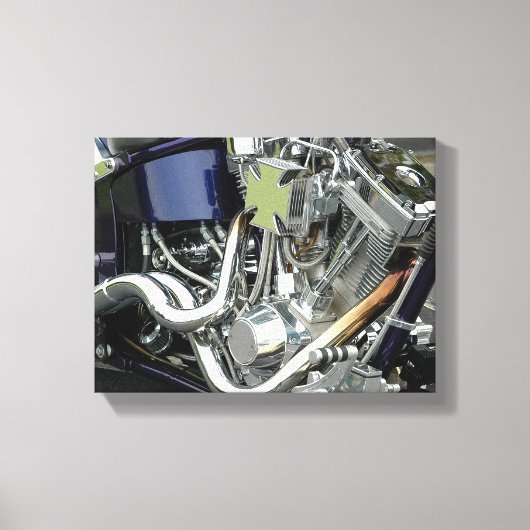 Motormotor Canvas Afdruk (Voorkant)