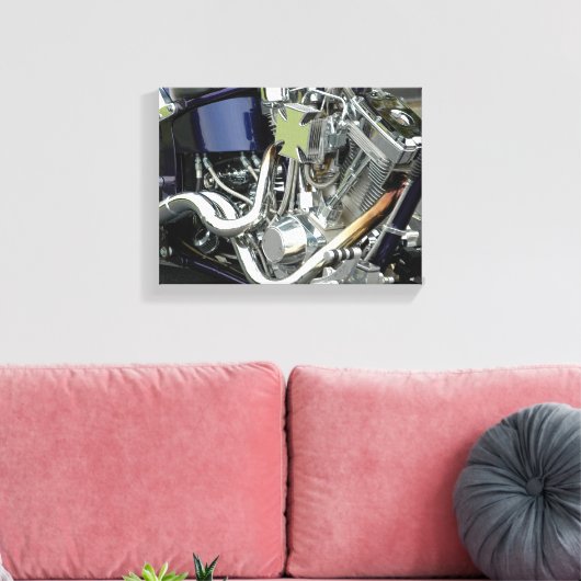 Motormotor Canvas Afdruk (Insitu (Woonkamer))