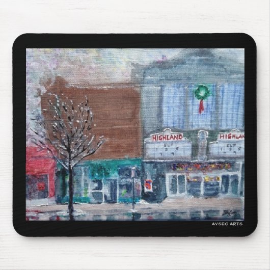 Motorpad voor het hoogland Square Muismat (Voorkant)