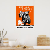 Motorrace Poster (Keuken)