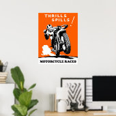 Motorrace Poster (Thuiskantoor)
