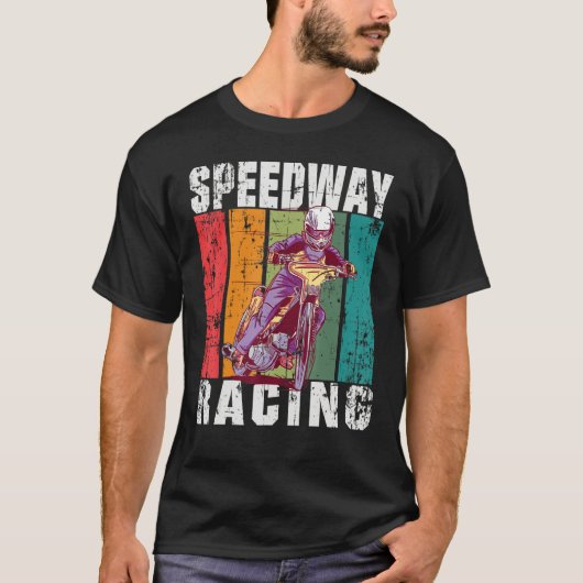 Motorrace Speedway Racen Flat Track T-shirt (Voorkant)