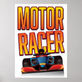 Motorracer Poster (Voorkant)