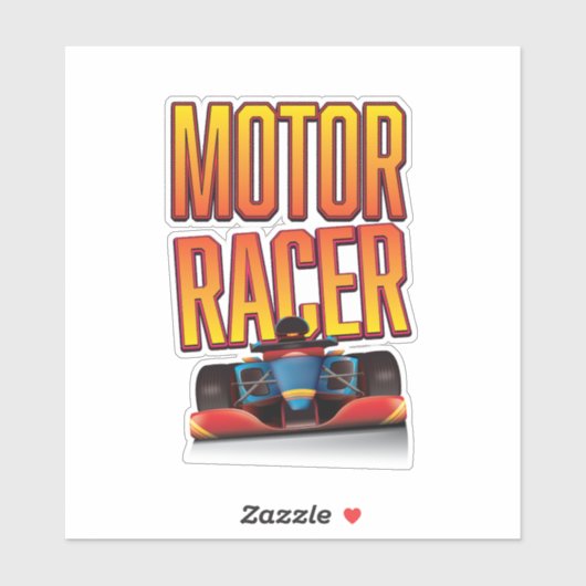 Motorracer Sticker (Vel)