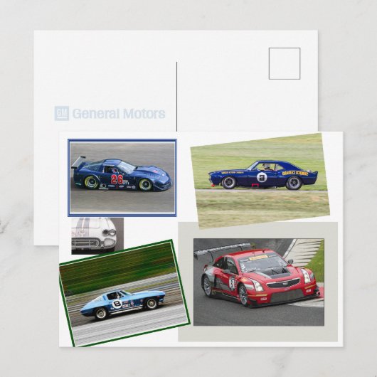 Motorraces Briefkaart (Voorkant / Achterkant)