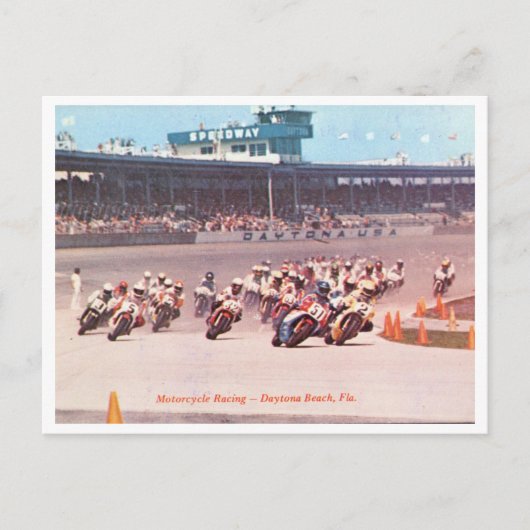  motorraces op Daytona Beach Florida Briefkaart (Voorkant)