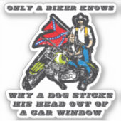 Motorrad Only a Biker knows Spruch Sticker (Voorkant)