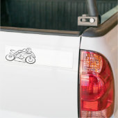 Motorrad Rennen fahren Bumpersticker (Op Truck)