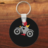 Motorradfahrerin von Emma Shirt Sleutelhanger (Voorkant)