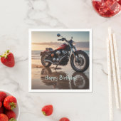 Motorrijden bij zonsondergang servet (Insitu)