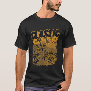 Motorrijden Classic Biker Opa Motorfiets T-shirt
