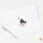 Motorrijden heks stickers - aanpassen (Envelop)