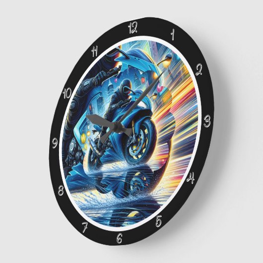 Motorrijden in beweging grote klok (Hoek)