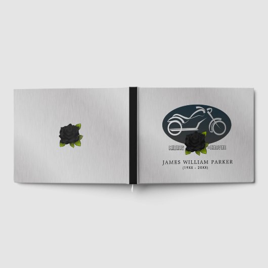 Motorrijden in de hemel begrafenis gastenboek (Volledig)