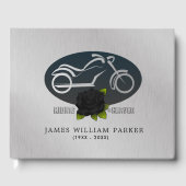 Motorrijden in de hemel begrafenis gastenboek (Voorkant)