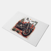 Motorrijden in Desert Cactus Westerne Set Deurmat (Schuin)