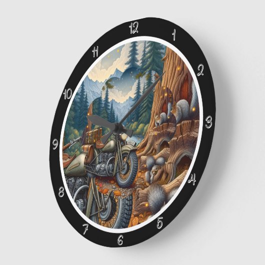 Motorrijden in het bos grote klok (Hoek)