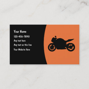 Motorrijden Motorfiets Mechanica Visitekaartjes