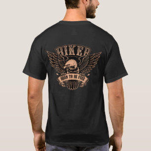 Motorrijder Adelaar Geboren om Vrij te Zijn T-shirt