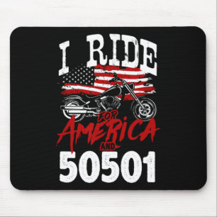 Motorrijder Anti Trump 50501 Pro-Democracy Re Muismat