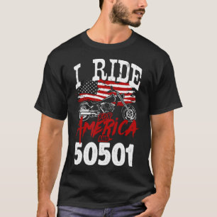 Motorrijder Anti Trump 50501 Pro-democratie Re T-shirt