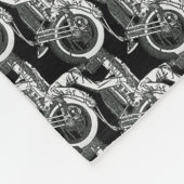  motorrijder Antiek fiets Fleece Deken (Hoek)