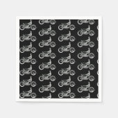  motorrijder Antiek fiets Servet (Voorkant)