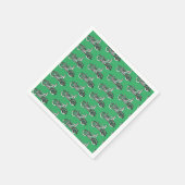  motorrijder Antiek fiets Servet (Hoek)