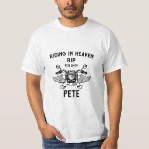 Motorrijder Biker Funeral in Memoriam T-shirt