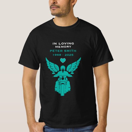 Motorrijder Biker Funeral T-shirt (Voorkant)