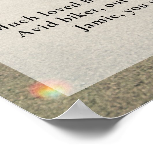 Motorrijder, Biker viering van het leven foto Poster (Hoek)