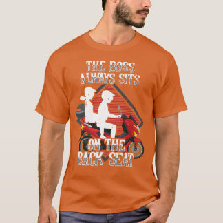 motorrijder breekt de bus altijd aan t-shirt