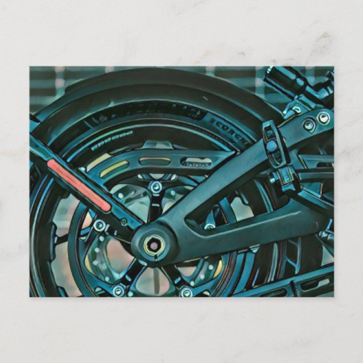 Motorrijder cadeaus briefkaart (Voorkant)