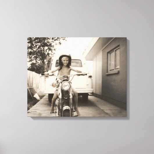 motorrijder canvas afdruk (Voorkant)