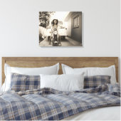 motorrijder canvas afdruk (Insitu (Slaapkamer))