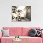 motorrijder canvas afdruk (Insitu (Woonkamer))