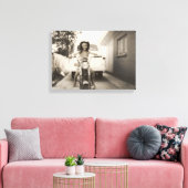 motorrijder canvas afdruk (Insitu (Woonkamer))