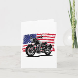 Motorrijder Christelijk US Flag Jesus _1 Kaart