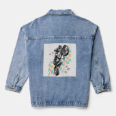 motorrijder denim jacket (Achterkant)