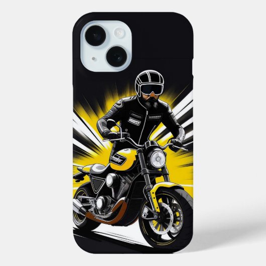 Motorrijder en avonturier Case-Mate iPhone case (Achterkant)