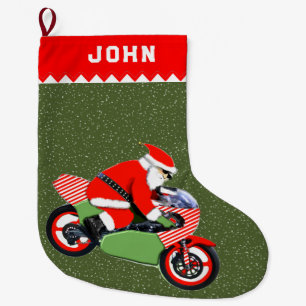 Motorrijder Grote Kerstsok