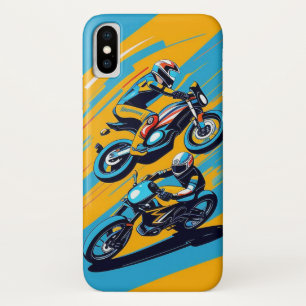 Motorrijder helt zich in een scherpe bocht Case-Mate iPhone case