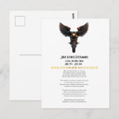 Motorrijder Herdenkingspoëzie Briefkaart (Voorkant / Achterkant)