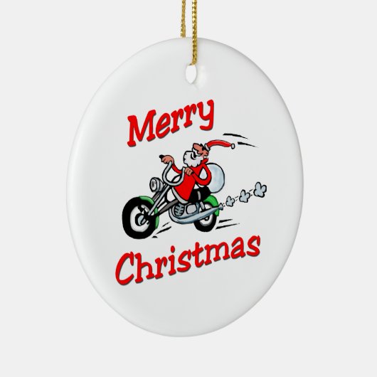 Motorrijder Keramisch Ornament (Rechts)